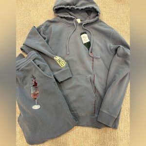 Mr. Eatwell x Heather McMahan wine suit size Medium